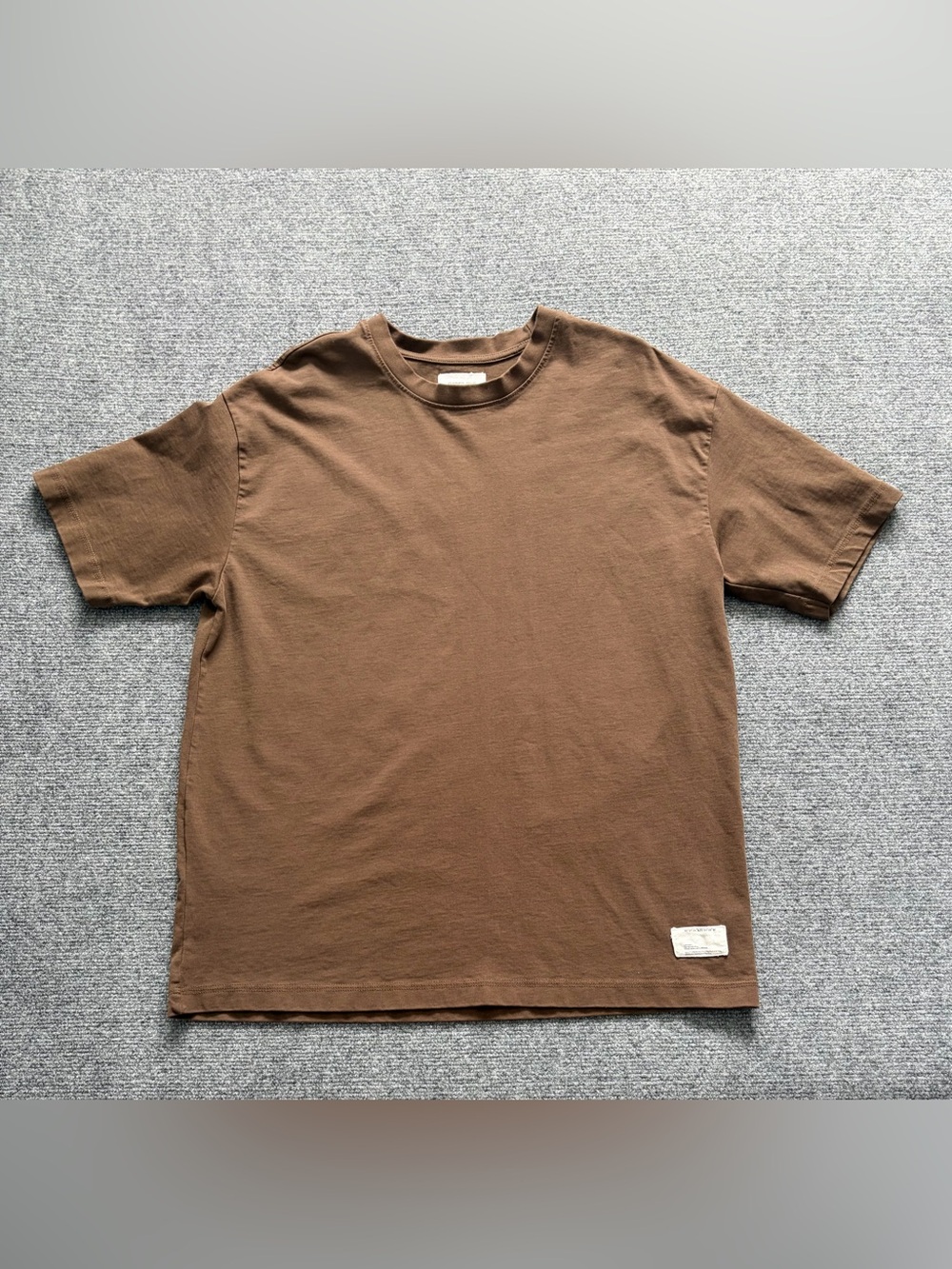 Pipeline Brown T Shirt Mens Large Oversized Streetwear Minimalist Tee